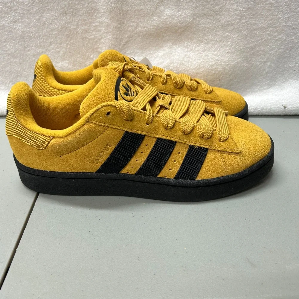 Adidas Mens Size 8.5 Ws 10 Campus 00s Preloved Yellow/Core Black Suede Shoes